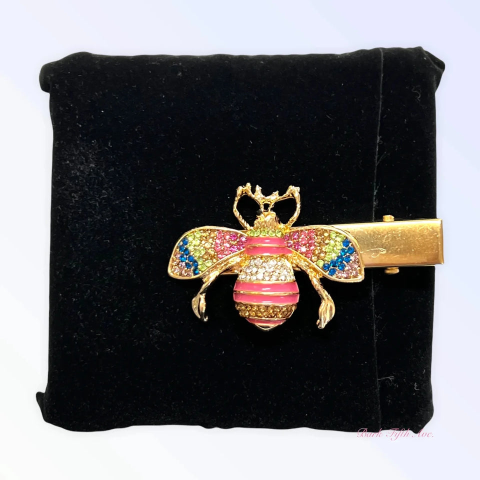 Rhinestone Bumble Bee Hair Clips for Dogs - Bark Fifth Avenue - Pets Perfect