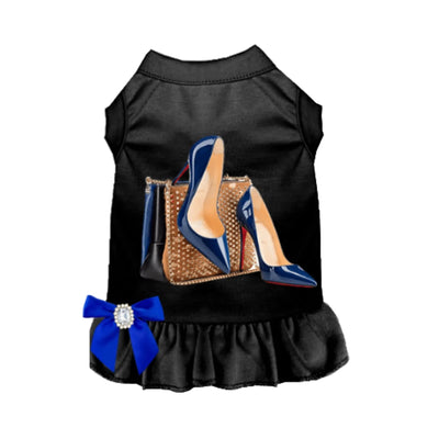 Bark Fifth Avenue Royal Blue Loubarkin Dog Dress - Pets Perfect