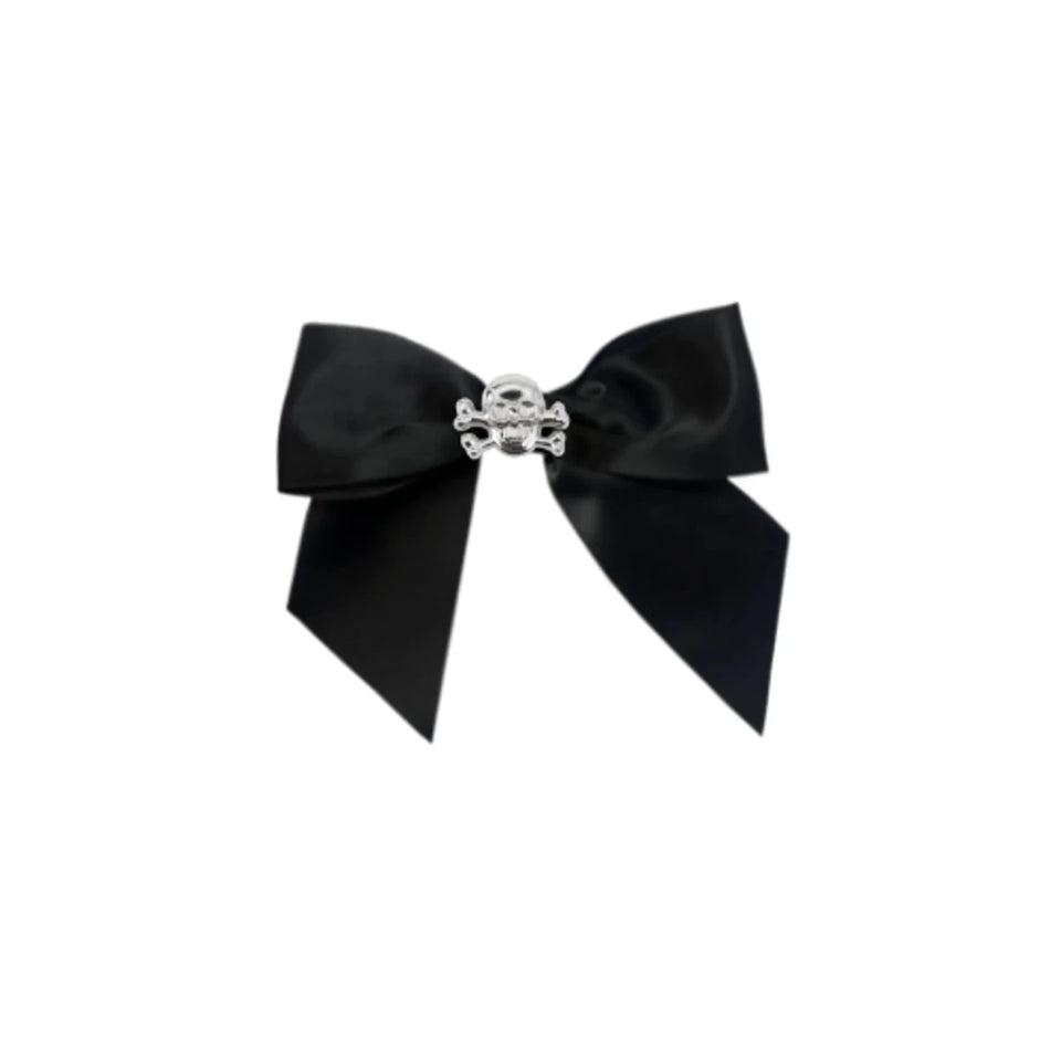 Bark Fifth Avenue Skull Studded Dog Hair Bow - Pets Perfect
