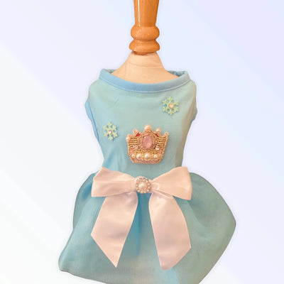 Snow Queen Dress - Rhinestone Holiday Dog Dress by Bark Fifth Avenue - Pets Perfect