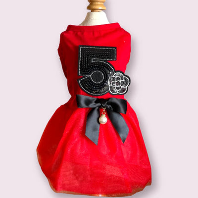 Sparkle and Shine No. 5 Dress - Glamour Dog Dress by Bark Fifth Avenue - Pets Perfect