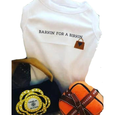 Barkin for a Birkin Dog Tee by Bark Fifth Avenue, X SMALL/1