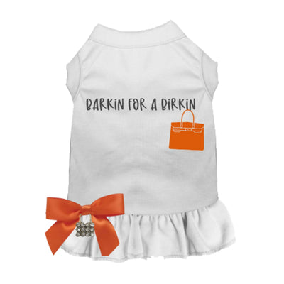 Barkin' for A Birkin Dog Dress, X SMALL/1