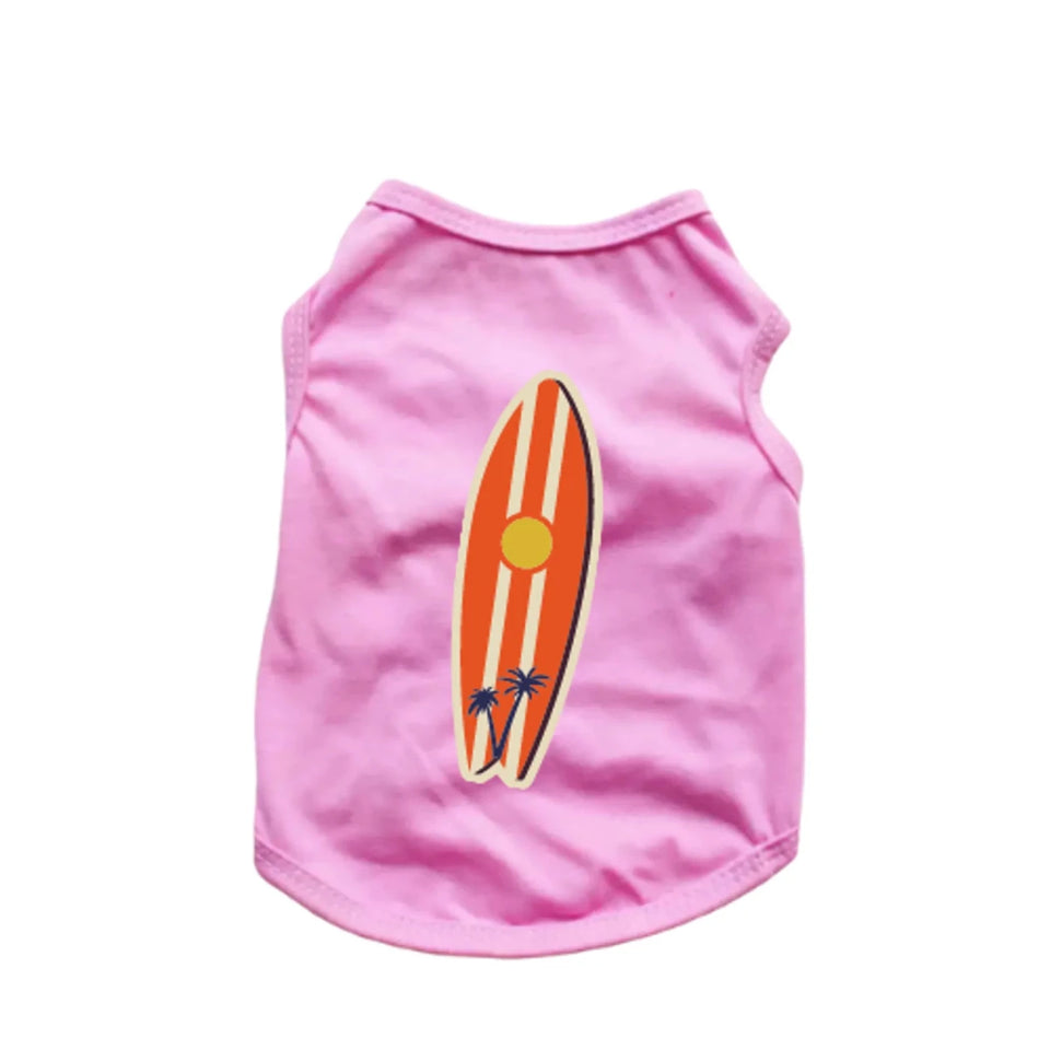Surfer Tank Top for Dogs - Sleeveless Dog Shirt - Pets Perfect