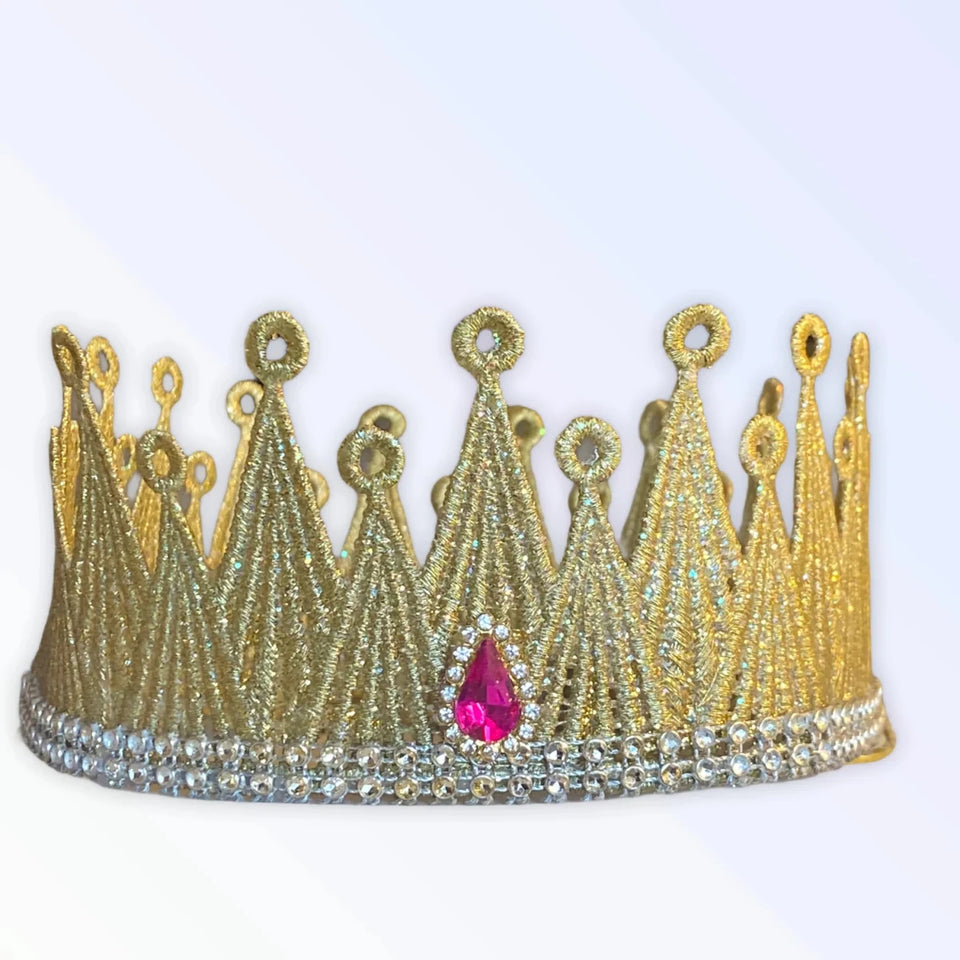 The Golden Glitz Dog Crown by Bark Fifth Avenue - Pets Perfect