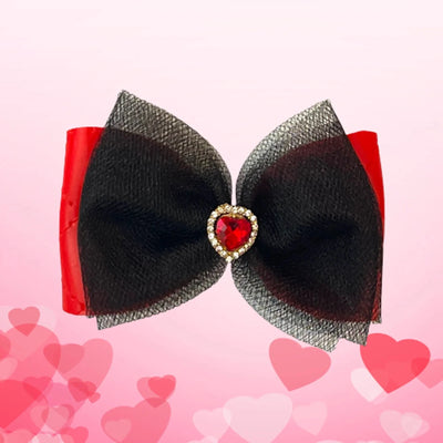 Tulle Heart Dog Hair Barrette - Pets Perfect