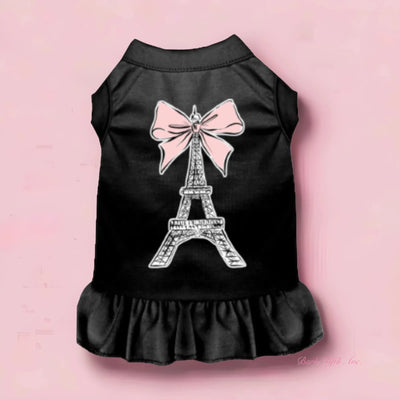 Eiffel Tower Bow Dog Dress by Bark Fifth Avenue - Pets Perfect