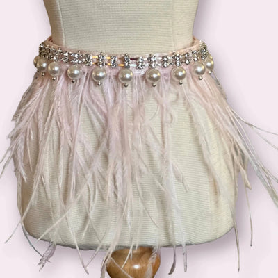 Feathers, Diamonds, & Pearls Glam Dog Collar - Pets Perfect