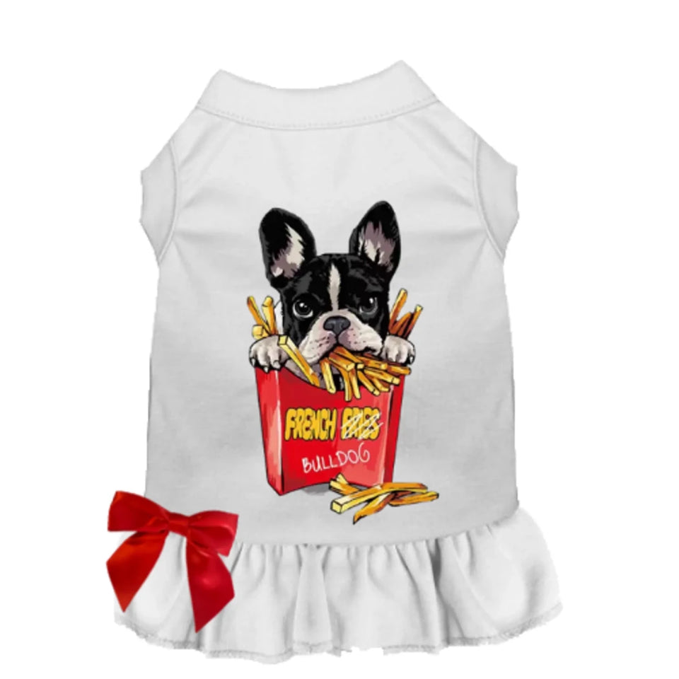 Frenchie Fries Dog Shirt and Dress - Bark Fifth Avenue - Pets Perfect