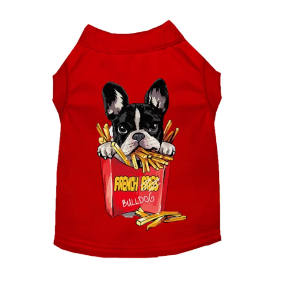 Frenchie Fries Dog Shirt and Dress - Bark Fifth Avenue - Pets Perfect