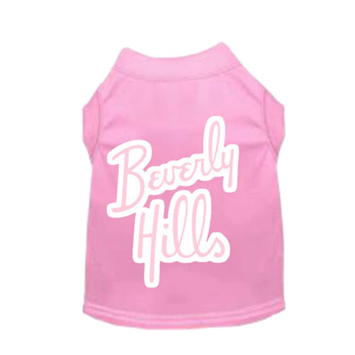 Beverly Hill's Dog Tee and Dress by Bark Fifth Avenue, Pink/X SMALL