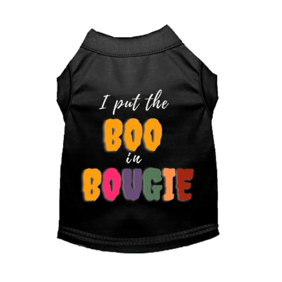 I Put the BOO in Bougie Dog Tee and Dress - Halloween Dog Apparel by Bark Fifth Avenue - Pets Perfect