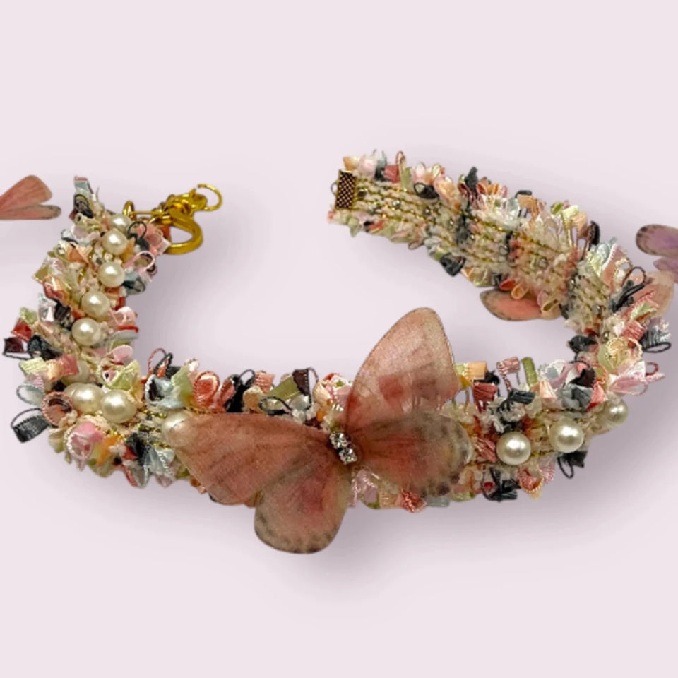 Mariposa Tweed Dog Necklaces - Pets Perfect