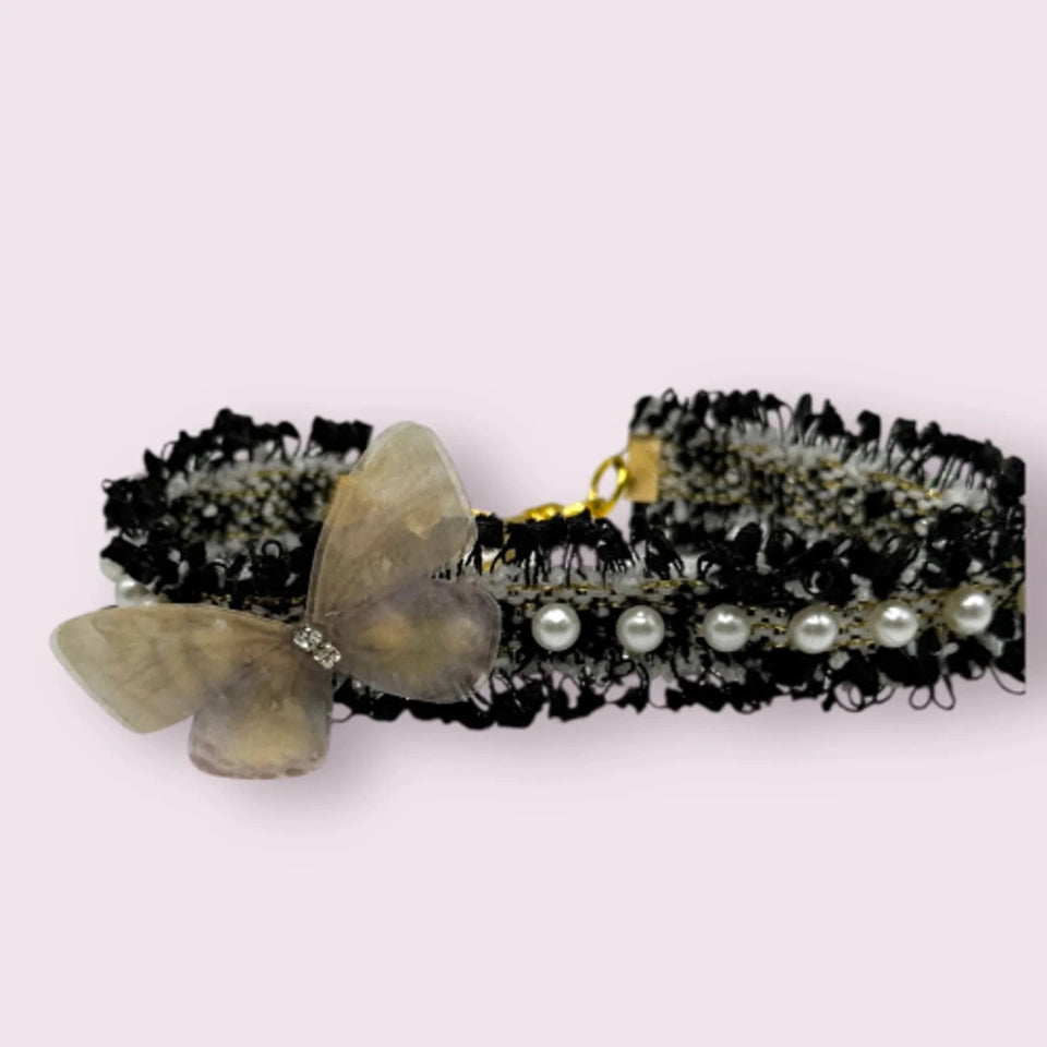 Mariposa Tweed Dog Necklaces - Pets Perfect