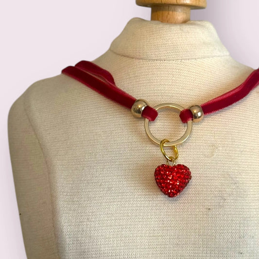 My Sweet Petite Luxury Velvet Rope Dog Collar Necklace - Pets Perfect