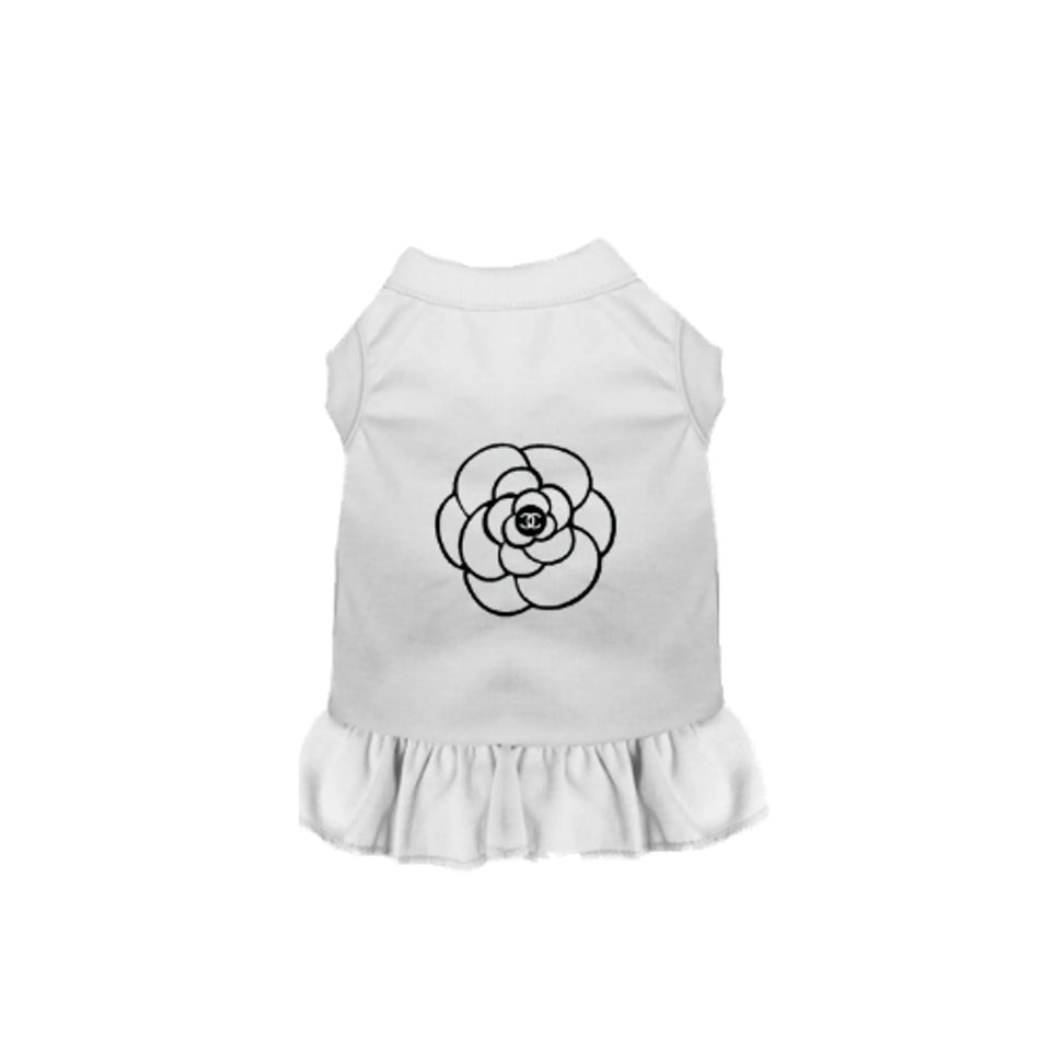 Cameilla Casual Dog Dress by Bark Fifth Avenue, White/LARGE, view 4