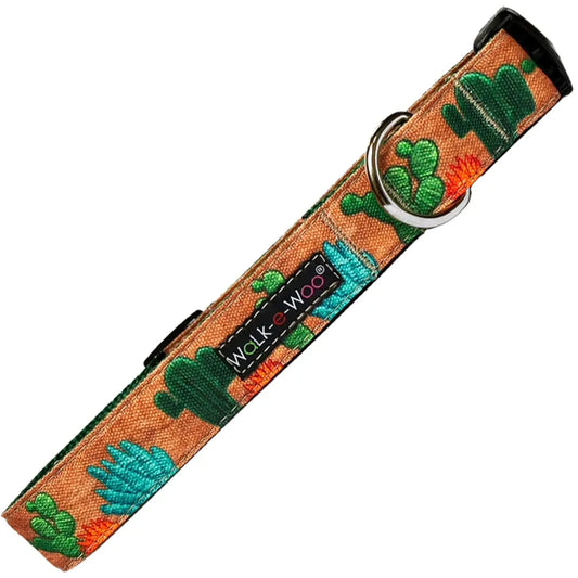 Walk-e-Woo Nature-Lover Dog Collar - Embroidered Texture Designer Collar