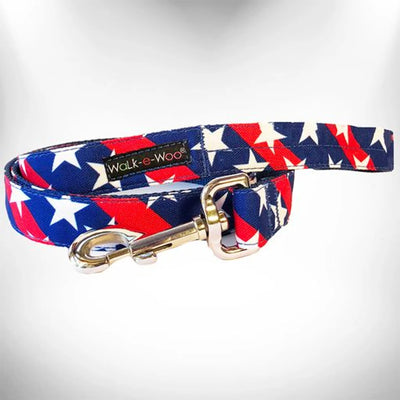 Stars & Stripes Dog Leads, THIN LEAD 5/8" WIDTH- 5' LENGTH/1