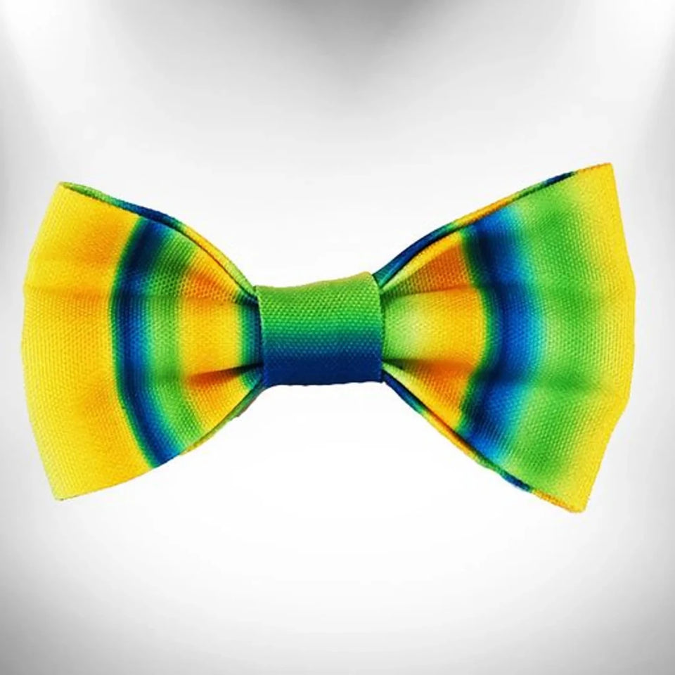 Walk-e-Woo Tie Dye Dog Bow Tie - Vibrant Festival Style for Every Breed - Pets Perfect