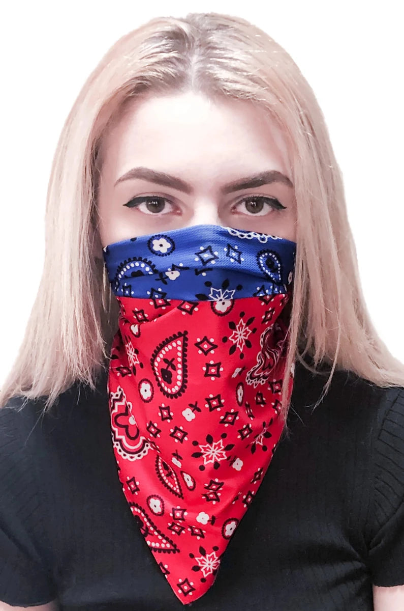 Walk-e-Woo Reversible Sport Dog Bandana - Athletic, Moisture-Wicking, Machine Washable - Pets Perfect
