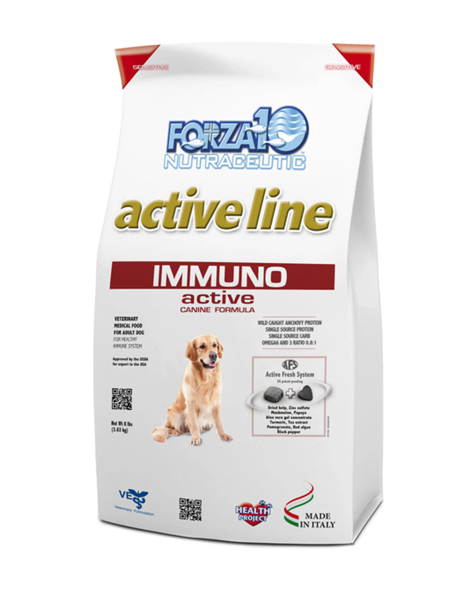 Forza10 Active Immuno Support Diet Dry Dog Food, 8-LB BAG