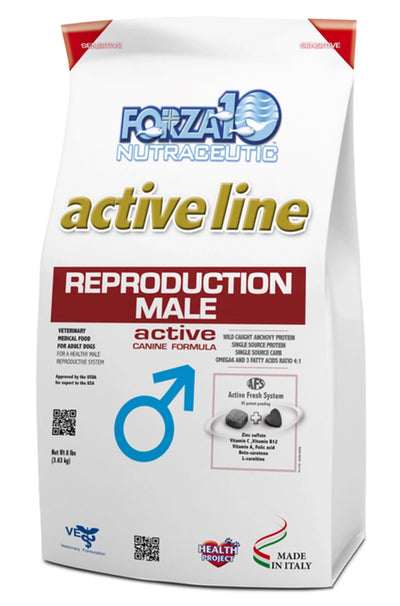 Forza10 Active Reproductive Male Diet Dry Dog Food, 18-LB BAG