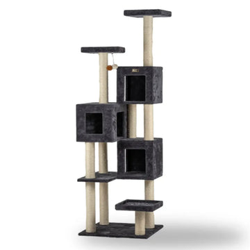 Griant Real Wood Cat Tower for Multiple Cats A8104
