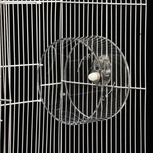 Transparent Acrylic Pet Exercise Wheel - The Ultimate Hamster Fitness Experience.