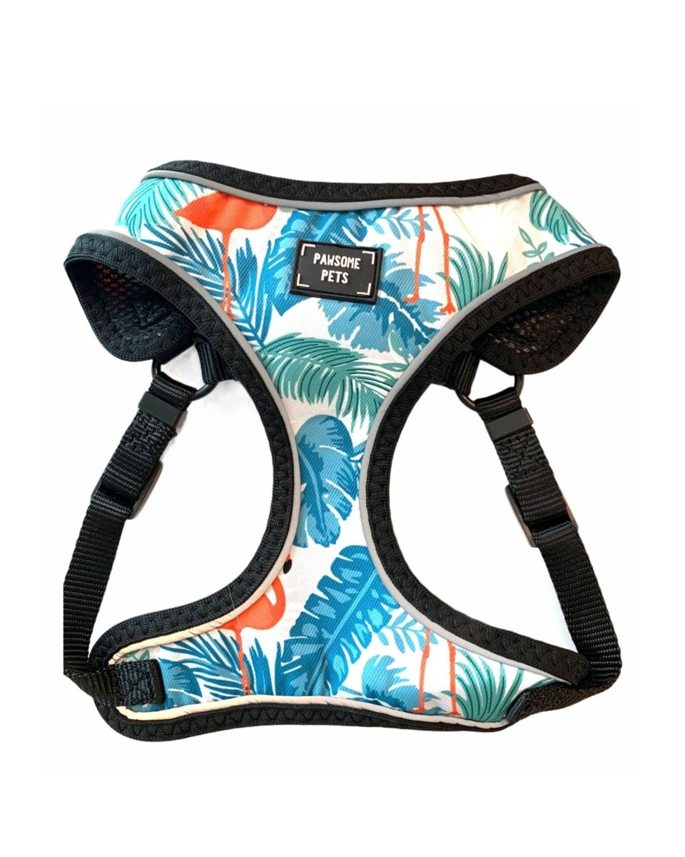 Adjustable Dog Harness, Blumond Flamingo