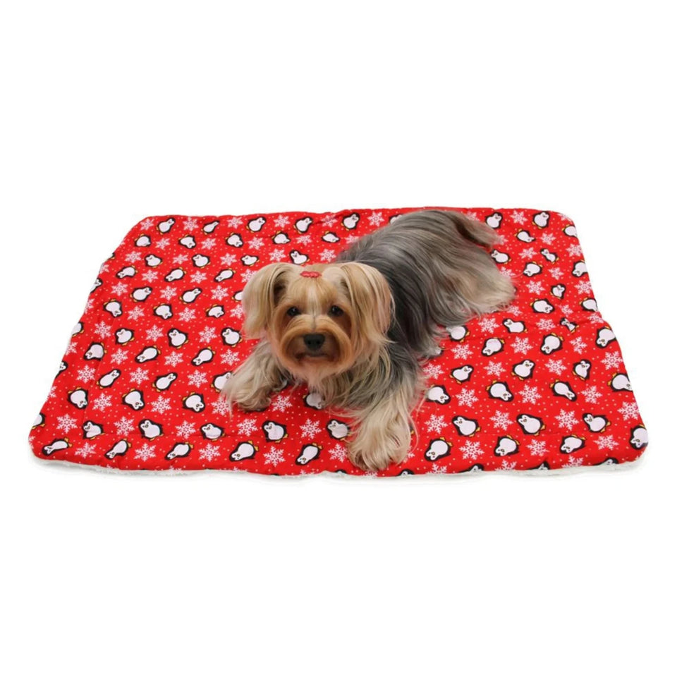 Penguins & Snowflakes Flannel/Ultra-Plush Blanket - Pets Perfect