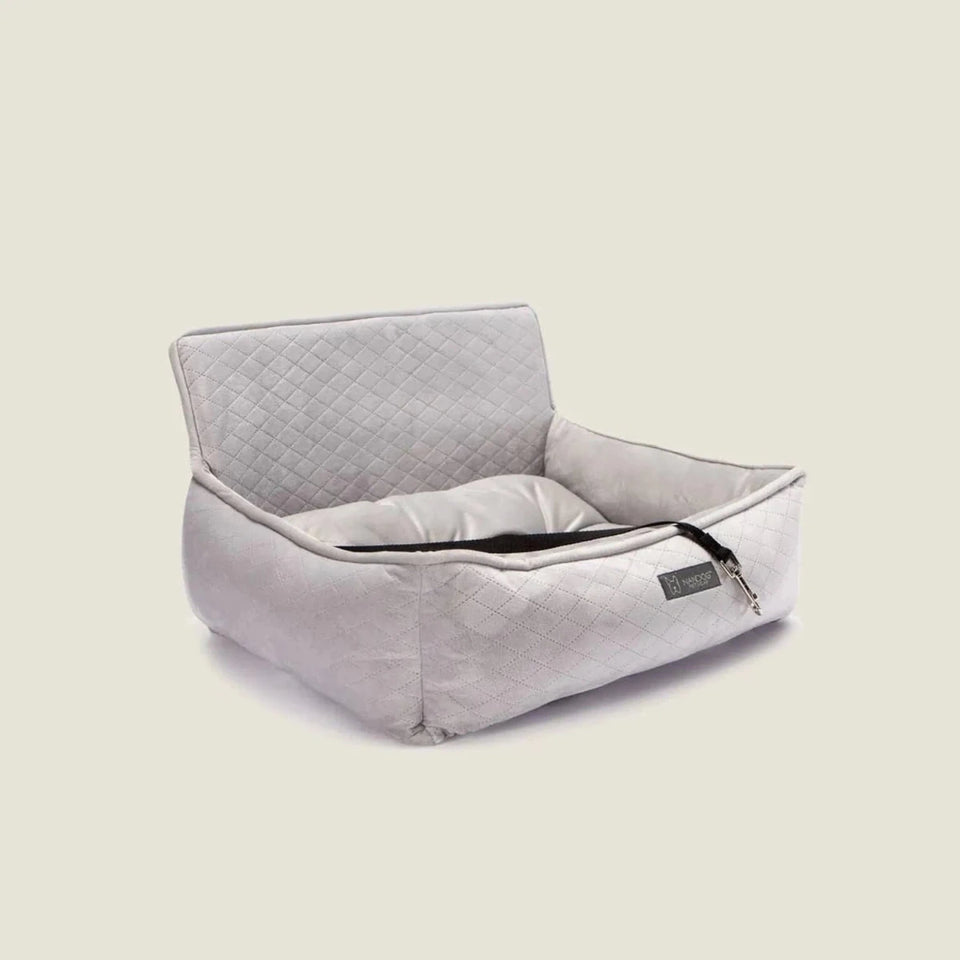 Nandog Dog Car Seat (LIGHT GREY) - Large - Pets Perfect