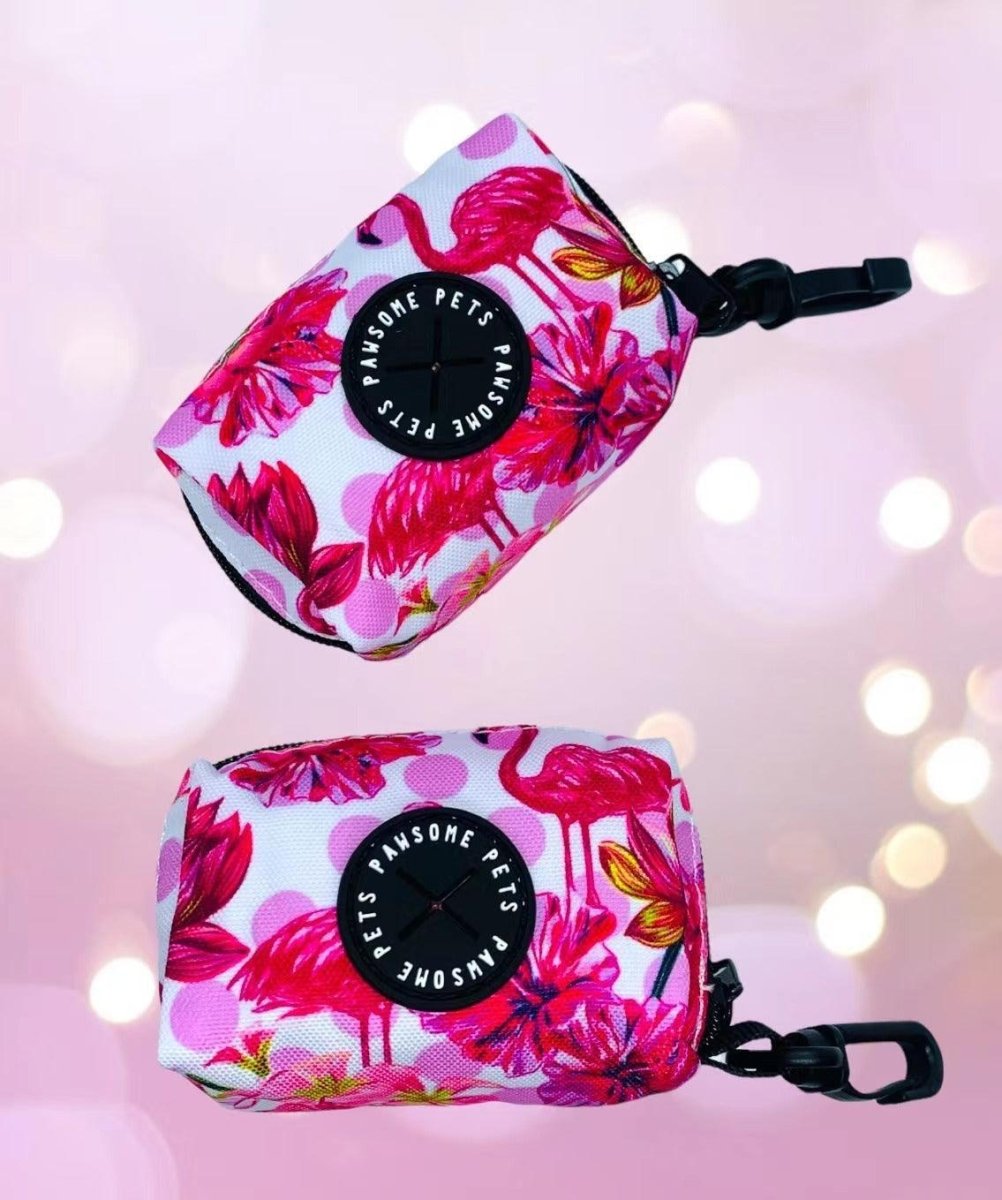 WASTE BAG HOLDER - HAWAII FLAMINGO - Pets Perfect