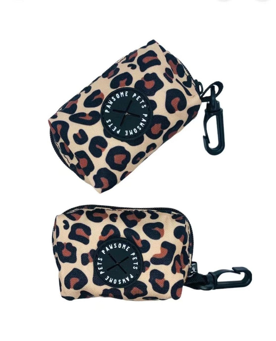 Dog Waste Bag Holder, Leopard, view 4