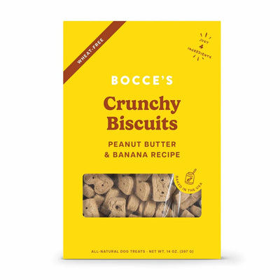 Bocce's Bakery PB + Banana Biscuit Boxes Dog Treats 14 oz - Pets Perfect