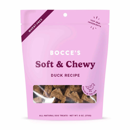 Duck Dog Treats - Soft Chewy Wheat-Free Biscuits with Real Duck, Cranberry & Beets - 6oz