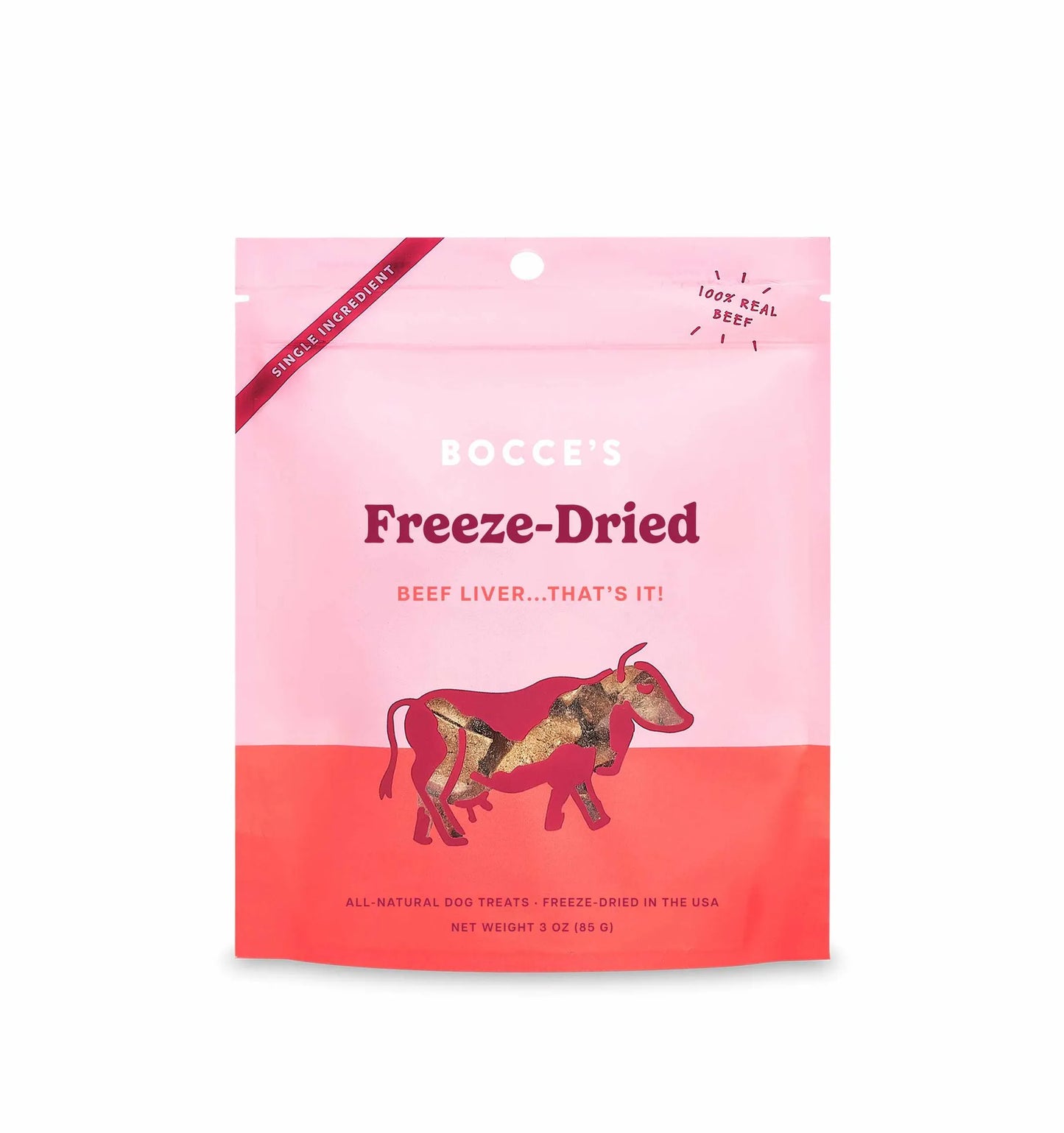 Freeze Dried Beef Liver Dog Treats - 100% Pure Single Ingredient High Protein Training Treats