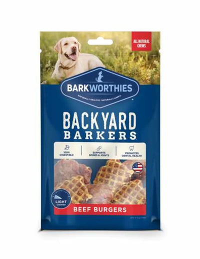 Barkworthies Backyard Barkers Beef Collagen Dog Chews - Pets Perfect