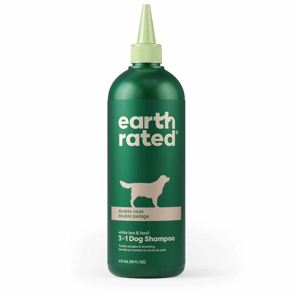 Earth Rated 3 in 1 Dog Shampoo Double Coat 16 oz - Pets Perfect