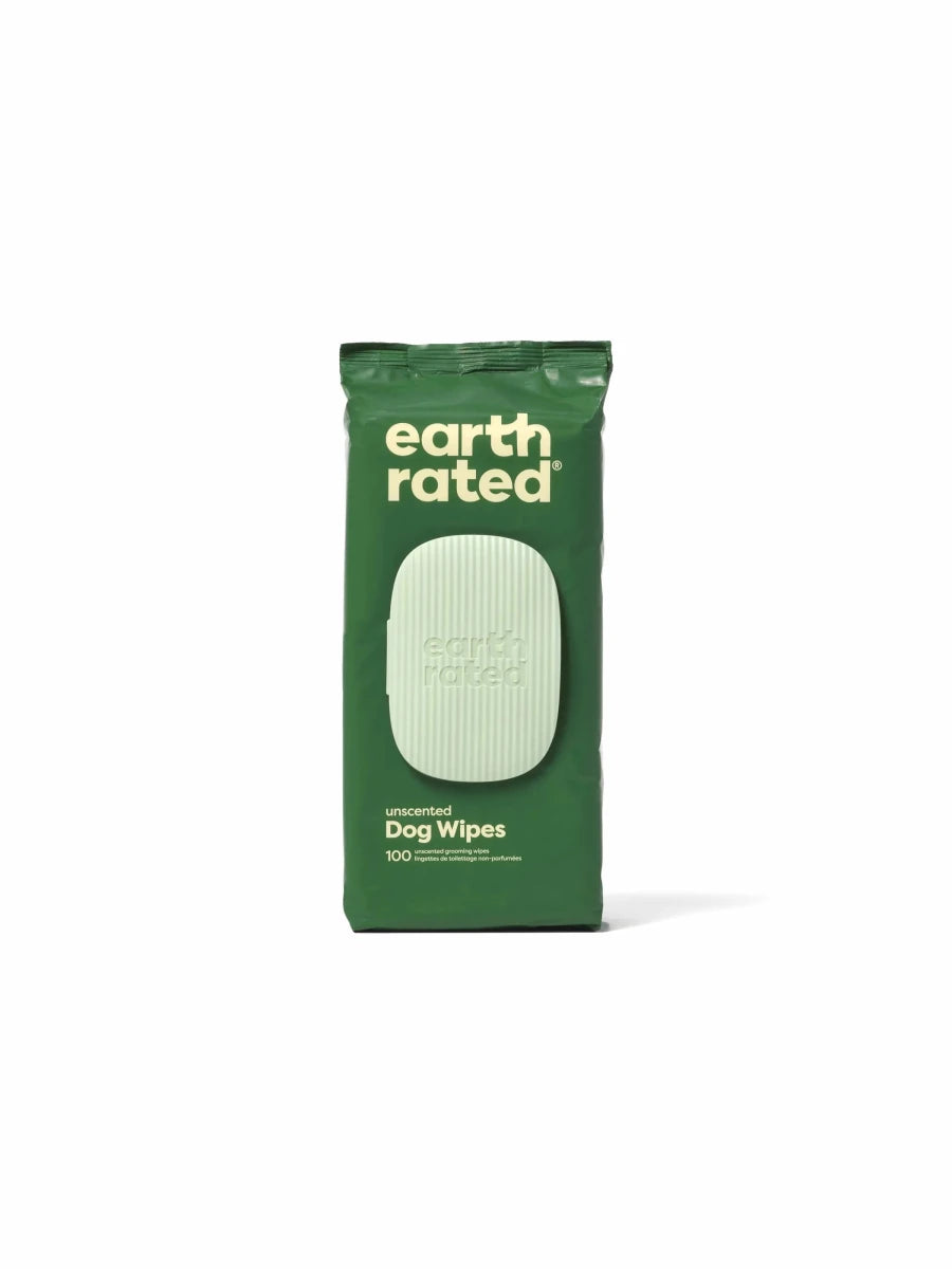 Earth Rated Unscented Dog Grooming Wipes 100 ct - Pets Perfect