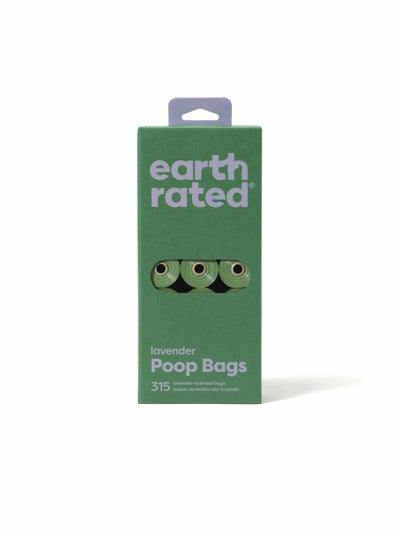 Earth Rated Lavender Poop Bags 315 ct on 21 Refill Rolls - Pets Perfect