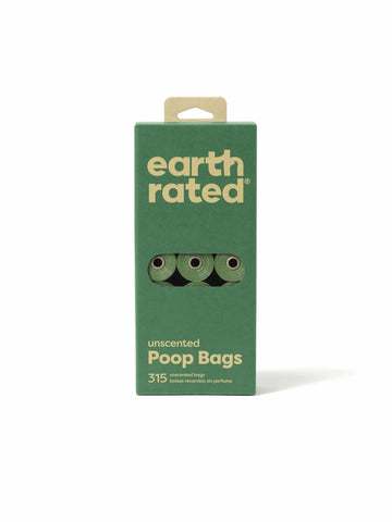 Earth Rated Unscented Poop Bags 315ct on 21 Refill Rolls