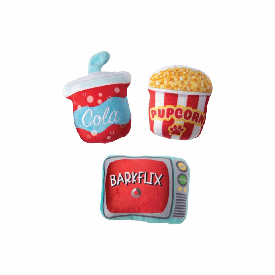 PetShop by Fringe Studio Barkflix Dog Toy Set Small 3pc - Pets Perfect