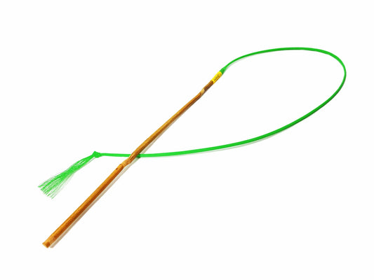 Cat Wand Toy - Kitty Boinks Bamboozler 12" Bamboo Interactive Teaser with Ribbon