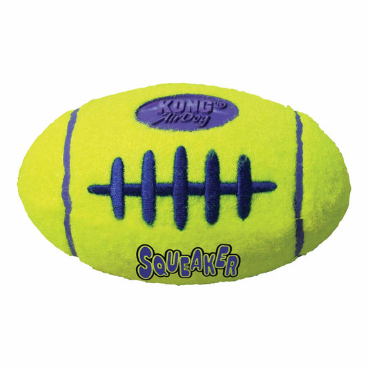 KONG AirDog Football - Tennis Material Fetch Dog Toy with Squeaker