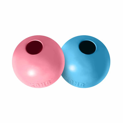 KONG Puppy Ball with Hole Fetch Dog Toy Small - Pets Perfect