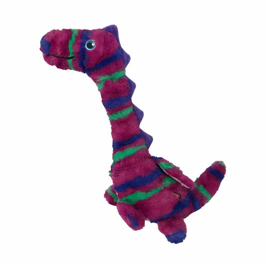 KONG Shakers Honkers Dragon - Large Plush Squeaky Dog Toy with Crinkle Neck