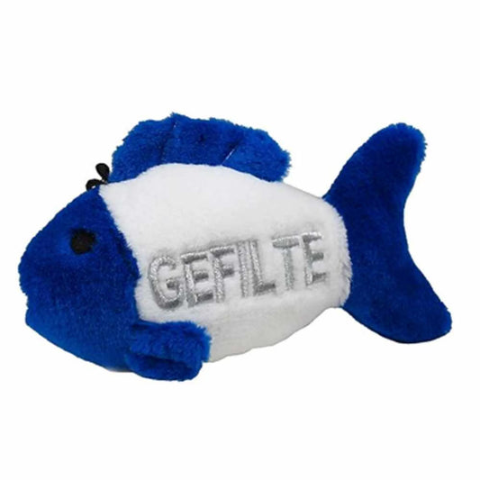 Multipet Gefilte Fish Talking Hanukkah Plush Dog Toy 4.5" - Pets Perfect