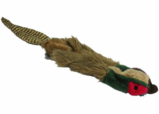 Multipet Empty Nesters Pheasant - 18" Unstuffed Plush Squeaky Dog Toy