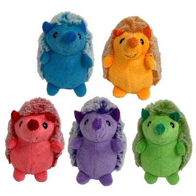 Multipet Minipet Hedgehog Plush Dog Toy Assorted 4" - Pets Perfect