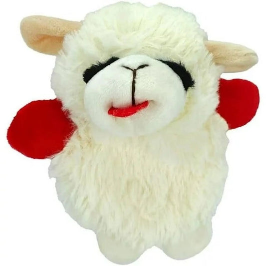 Multipet Mini Lamb Chop Crinkle Plush Dog Toy 6" - Pets Perfect